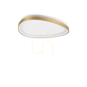 Plafón Ideallux Gemini mosadzný LED 30W 2700K 61 cm 341484