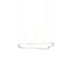 Prívesné svietidlo Ideallux Waves-2 SP Bianco biele LED 45W 345260