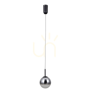 Závesné LED svietidlo Italux Velada čierne sklo PND-34381-1-BK