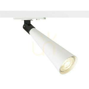 Alexis Spotlight pre 1 fázu. Biela/čierna 230 V Led Gu10 5 W koľajnice.