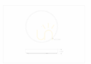 Stropné svietidlo Zuma Line NADI MS724-R500-GD LED zlatá