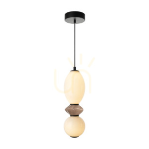 Závesné LED svietidlo Italux Balos čierne 12W 3000K PND-94921-2B-BK