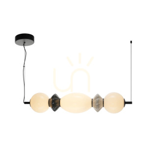 Závesné LED svietidlo Italux Balos čierne PND-94921-3A-BK