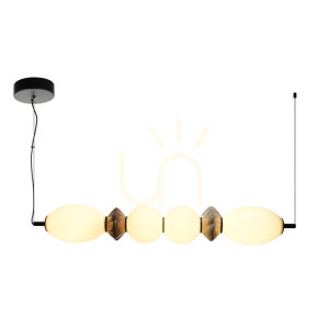Závesné LED svietidlo Italux Balos čierne PND-94921-4A-BK