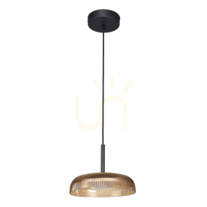 LED závesná lampa Italux Colle žltá 12W 3000K PND-48529-BK-YLL
