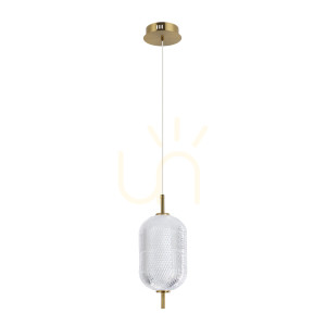 Závesné LED svietidlo Italux Corado zlaté 10W 3000K PND-81438-1B-GD