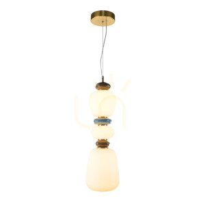 Závesné LED svietidlo Italux Evans zlaté PND-94981V-3A-GD