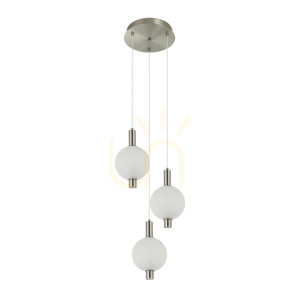 Závesné svietidlo Italux Lenti LED biele 18W 3000K PND-83631-3-SC-WH