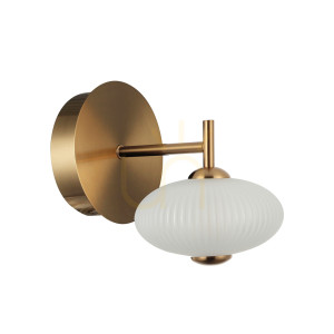 Nástenné svietidlo Italux Nico LED čierne 5W 3000K WL-8545-1-BK-GD
