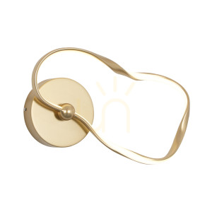 Nástenné LED svietidlo Italux Amaya zlaté 40 cm WL-22782-GD