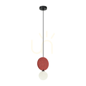 Závesné svietidlo Italux Andrea G9 biele čierne PND-59779-1M-RED