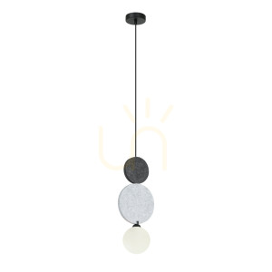 Závesná lampa Italux Andrea čierna G9 PND-59779B-1M-MLTI