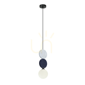 Závesná lampa Italux Andrea čierna G9 PND-59779B-1S-MLTI