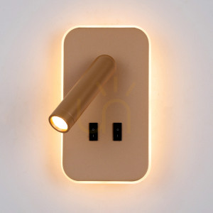 Nástenné svietidlo Italux Doria LED zlaté 8W WL-83957-1-GD