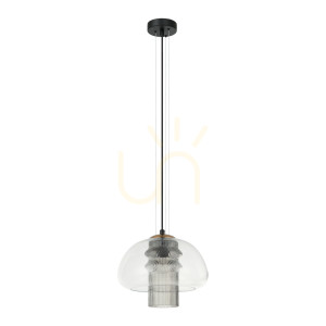 Prívesné svetlo Italux Feder čierne E27 PND-61001C-BK