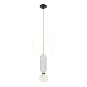 Závesná lampa Italux Lorenzo sivá G9 PND-59815-1-LGR