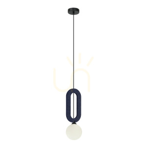 Závesné svietidlo Italux Masso modré G9 PND-59839-1-BLU