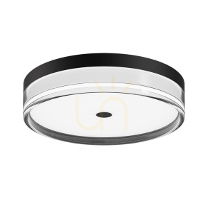 Plafón Italux Molino LED čierny 40 cm 32W IP40 PLF-64536-M-BK
