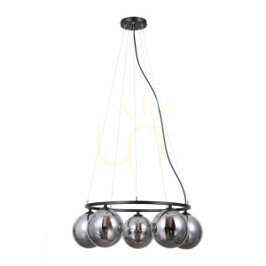Závesná lampa Italux Molite čierna 5x G9 PND-1098-5R-BK