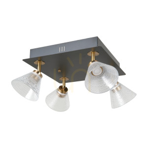 Nástenné svietidlo Italux Orella LED čierne 4-bodové WL-34393-4S-BK-HBR