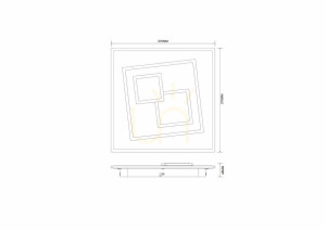 Stropné svietidlo Zuma Line DUNK MS-3041S čierna 1xLED