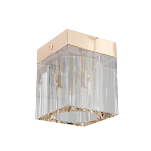Plafón Cubo Claro Gold Orlicki Design