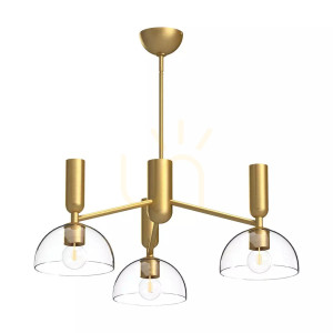 Luster Jude - 3 svetelné zdroje - brúsené zlato Elstead