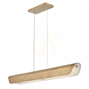 LED lampa Arco ostrovček - - Klasická mosadz Elstead
