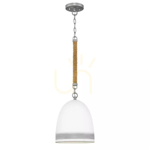 Závesné svietidlo Nash - 1 svetelný zdroj - antický nikel Elstead