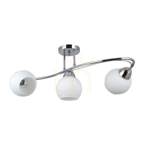 Závesné svietidlo Italux Bevio 3x E27 chróm/biela PND-40692-3-CH