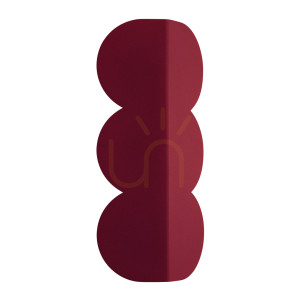 Nástenné svietidlo BISCUIT bordová