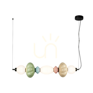 Závesné svietidlo Italux Tordi LED béžové PND-94721-3A-MLTI