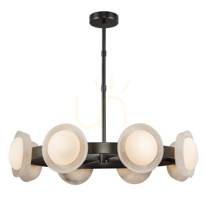 LED luster ALONSO - Urban brown QUINTIESSE