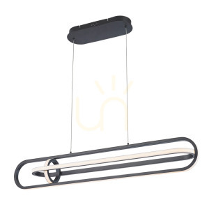 DEMARK ostrovčeková lampa - Matná čierna QUINTIESSE