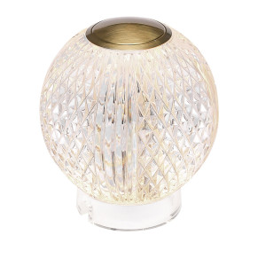 MARNI malá LED stolová lampa - Prírodná mosadz QUINTIESSE