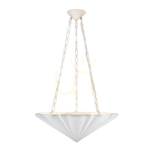 Závesné svietidlo MARTINE - 3 svetelné zdroje - Antique white QUINTIESSE