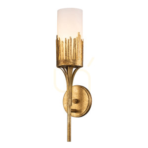 Nástenné svietidlo SAWGRASS - 1 svetelný zdroj - Petal gold QUINTIESSE