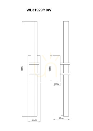Nástenné svietidlo Zuma Line IGGLY WL31929/10W zlatá 1xLED