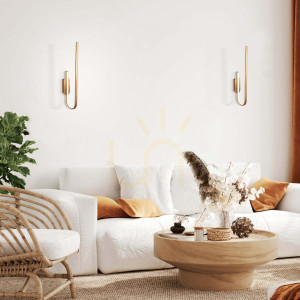 Nástenné svietidlo Zambelis LED 18W 3000K zlaté matné IP20 dimmable