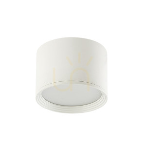 LED stropné svietidlo Zambelis 8W 3000K biele hliníkové 11 cm