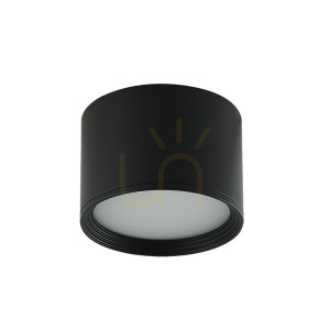 Stropné svietidlo Zambelis LED 8W 3000K čierne hliníkové 11 cm