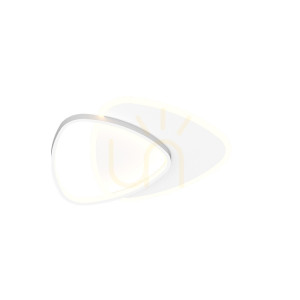 Plafón Zambelis LED 36W 3000K biely matný kov akryl 49 cm