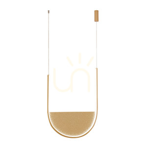 Závesné LED svietidlo Zambelis 28W 3000K-4000K zlaté matné 40 cm