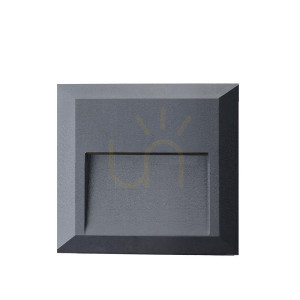 Vonkajšie nástenné krokové svetlo 1,5 W LED Graphite ZAMBELIS