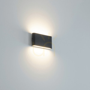 Vonkajšie nástenné svietidlo LED Zambelis 12W grafit IP65 3000K