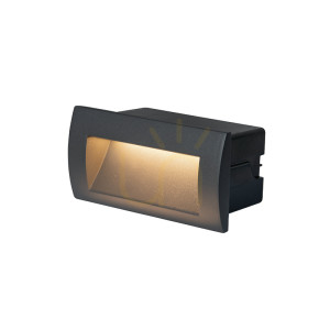 Vonkajšie nástenné krokové svetlo LED 3W Graphite ZAMBELIS