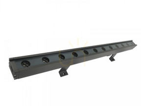 Zambelis LED nástenné svietidlo na osvetlenie stien pre exteriér, 24x1 W, 24 V, 3000 K, IP66, šedá, 100 cm