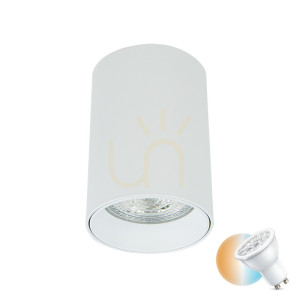Stropná bodová lampa Gu10 MAX 40W biela ZAMBELIS