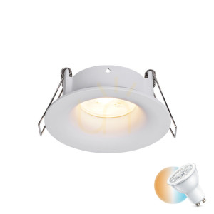 Zapustená bodová lampa Gu10 MAX 50W biela Ip65 ZAMBELIS