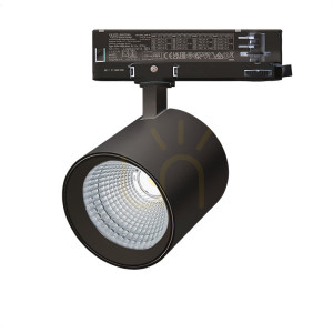 3-fázové bodové LED svetlo 25W 3000k čierne ZAMBELIS